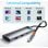 Baseus Metal Gleam DockStation USB-C 7-em-1 100W para USB-C PD/HDMI/USB 3.0/Leitor de Cartões Cinzento