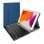 Custodia Royal Bailey Rk102c con tastiera Bluetooth per iPad 10.2 / iPad Air 10.5 / Pro10.5 2019 Blu