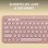 Logitech Pebble Keys 2 K380s clavier Universel RF sans fil + Bluetooth AZERTY Français Rose