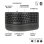 Logitech Ergo Series Wave Keys for Business - Clavier - sans fil - 2,4 GHz, Bluetooth 5.1 LE - AZERTY - Français - graphite