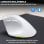 Bluestork Ergo Lumi Ratón Vertical Ergonómico Inalámbrico para Mano Derecha RGB 2400 DPI Blanco