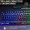 Die kabellose Gaming-Tastatur G-Lab Keyz Caesium TKL WL RGB Schwarz