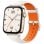 Huawei Watch Fit 3 Reloj Smartwatch AMOLED Dorado con Correa de Cuero Blanca y Naranja