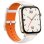 Huawei Watch Fit 3 Reloj Smartwatch AMOLED Dorado con Correa de Cuero Blanca y Naranja