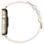Huawei Watch Fit 3 Reloj Smartwatch AMOLED Dorado con Correa de Cuero Blanca y Naranja