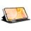 Coole glatte schwarze Flip-Cover-Hülle für ZTE Blade A55 / A35