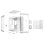 Soyez silencieux! LIGHT BASE 600 DX ARGB Midi Tower ATX Double Verre Trempé USB-C Blanc
