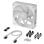 Corsair iCUE LINK RX120 MAX RGB Ventola supplementare spessa PWM da 120 mm, bianca