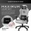 Andaseat Phantom 3 Grigio L Pelle Pvc
