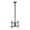 TooQ LPCE1175TSLI-XL-B Support Plafond TV/Moniteur 32 à 75" VESA 200x200 à 400x400 Max 60Kg