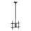 TooQ LPCE1175TSLI-XL-B Support Plafond TV/Moniteur 32 à 75" VESA 200x200 à 400x400 Max 60Kg