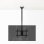 TooQ LPCE1175TSLI-XL-B Support Plafond TV/Moniteur 32 à 75" VESA 200x200 à 400x400 Max 60Kg
