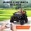Aiyaplay Coche Eléctrico Para Niños De +3 Años Con Batería 12V Bluetooth Negro