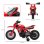 Aiyaplay Moto Eléctrica Para Niños De +3 Años Carga 30 Kg Rojo
