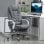 Vinsetto Silla De Masaje Con 6 Puntos De Masaje 65x70x111-119 Cm Gris