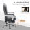 Vinsetto Silla De Masaje Con 6 Puntos De Masaje 65x70x111-119 Cm Gris
