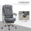 Vinsetto Silla De Masaje Con 6 Puntos De Masaje 65x70x111-119 Cm Gris