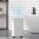 Homcom Deshumidificador Eléctrico 12L/día Depósito de Agua 2.5L Blanco