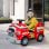Aiyaplay Coche Eléctrico Para Niños De +3 Años Con Batería 12V Rojo
