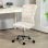 Homcom Silla De Oficina Sin Brazos Giratoria Con Altura Ajustable Multicolor