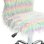 Homcom Silla De Oficina Sin Brazos Giratoria Con Altura Ajustable Multicolor
