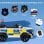 Homcom Coche Eléctrico para Niños de Policía de +3 Años con Mando a Distancia