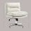 Homcom Silla De Escritorio Sin Brazos Con Altura Ajustable Base Cruzada Gris