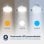Origial AIRBLISS CEILING RETRACTABLE 25WW Ventilador de Techo con Aspas Retráctiles 25W Blanco