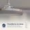 Origial AIRBLISS CEILING RETRACTABLE 25WIN Ventilador de Techo con Aspas Retráctiles 25W Inox