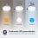 Origial AIRBLISS CEILING RETRACTABLE 25WIN Ventilador de Techo con Aspas Retráctiles 25W Inox