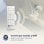 Ventilateur de plafond AIRBLISS CEILING 25WW WIFI d'origine, 106 cm, moteur CC, 25 W, avec éclairage et télécommande, WIFI, blanc