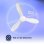 Ventoinha de teto com luz AIRBLISS CEILING 25W 106cm motor DC Wi-Fi com temporizador