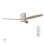 Ventilateur de plafond original AIRBLISS CEILING 25WWOOD WIFI, 132 cm, moteur CC, 25 W avec lumière et télécommande, WIFI, bois