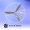 Ventilatore da Soffitto con Luce Origial AIRBLISS CEILING 25W 132cm 6 Velocità Motore DC Wi-Fi Telecomando