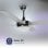 Ventilateur de plafond original AIRBLISS CEILING 25WIN WIFI, 106 cm, moteur CC, 25 W, avec éclairage et télécommande, WIFI, acier inoxydable