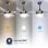 Ventilateur de plafond original AIRBLISS CEILING 25WIN WIFI, 106 cm, moteur CC, 25 W, avec éclairage et télécommande, WIFI, acier inoxydable
