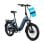 Deruiz Peridot Bicicleta Eléctrica Plegable 20" 500Wh Autonomía Máxima de 143km Azul