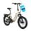 Vélo électrique pliant Deruiz Peridot 20" 500wh Portée maximale de 143km Blanc