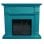 Cheminée Électrique Sined Caldera Sol MDF Turquoise Décoratif