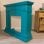 Cheminée Électrique Sined Cetona Cadre MDF Sol Bleu Turquoise