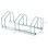 Homcom Aparcamiento Para 3 Bicicletas Soporte Para Aparcar Bicicleta 76x33x27cm