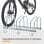 Homcom Aparcamiento Para 3 Bicicletas Soporte Para Aparcar Bicicleta 76x33x27cm