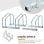 Homcom Aparcamiento Para 3 Bicicletas Soporte Para Aparcar Bicicleta 76x33x27cm