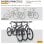 Homcom Aparcamiento Para 3 Bicicletas Soporte Para Aparcar Bicicleta 76x33x27cm