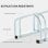 Homcom Aparcamiento Para 5 Bicicletas Soporte Para Aparcar Bicicleta 145x33x27cm