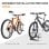 Homcom Aparcamiento Para 6 Bicicletas Soporte De Acero 179x33x27 Cm Negro