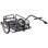 Homcom Remolque De Carga Para Bicicleta Con 2 Ruedas 155x71,5x77 Cm Negro