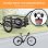 Homcom Remolque De Carga Para Bicicleta Con 2 Ruedas 155x71,5x77 Cm Negro