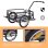 Homcom Remolque De Carga Para Bicicleta Con 2 Ruedas 155x71,5x77 Cm Negro