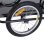 Homcom Remolque De Carga Para Bicicleta Con 2 Ruedas 155x71,5x77 Cm Negro